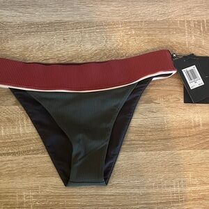 Hurley Black and Red Swim Bottom Only